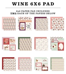 Carta Bella Paper Pad 6x6" - Wine